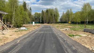 Асфальтирование дорог первой очереди